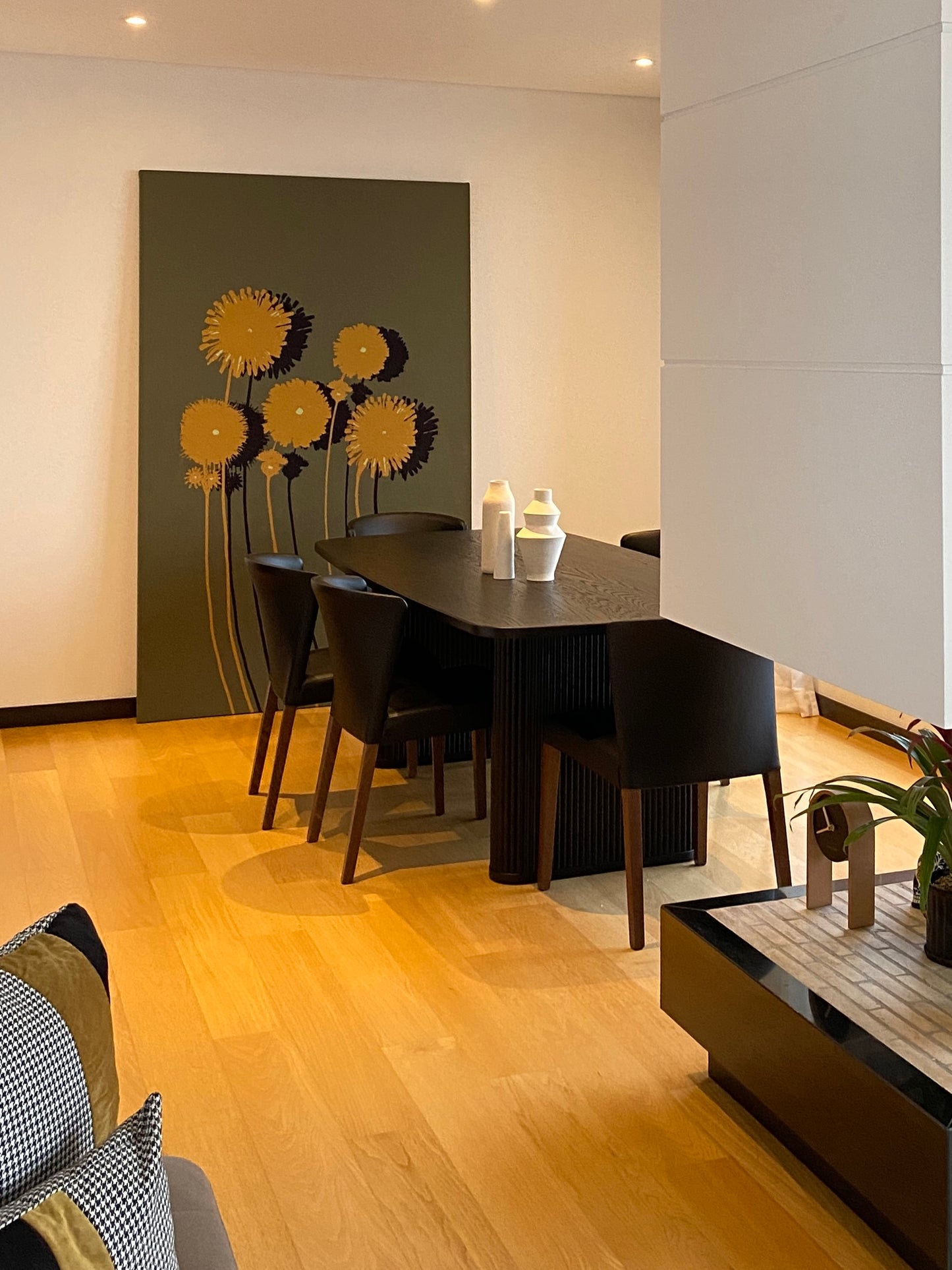 Flowering Five - Large Format Illustration on Frame