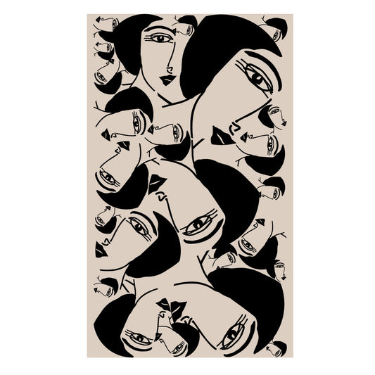 Tablecloth Cosmologies - Woman's Face