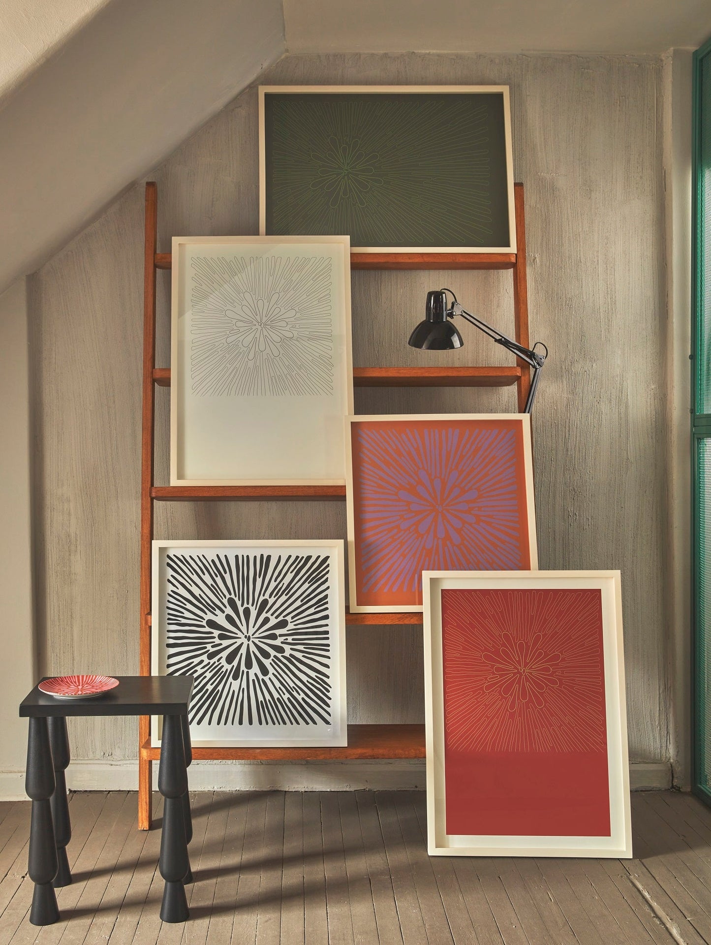 Poster Pomología Línea - Verde/Lavanda - OCHOINFINITO