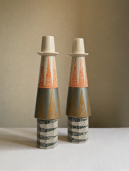 Galley Candlesticks x 2