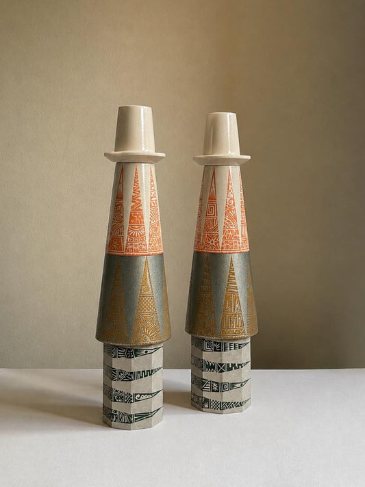 Galley Candlesticks x 2
