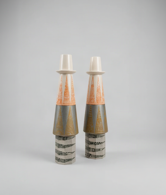 Galley Candlesticks x 2