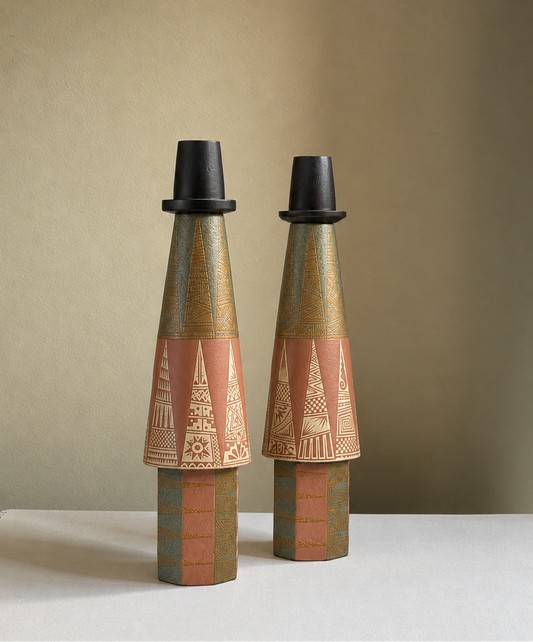 Galley Candlesticks x 2