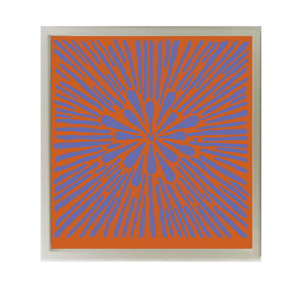 Pomología Cuadrado Ladrillo/Azul