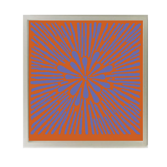 Pomología Cuadrado Ladrillo/Azul