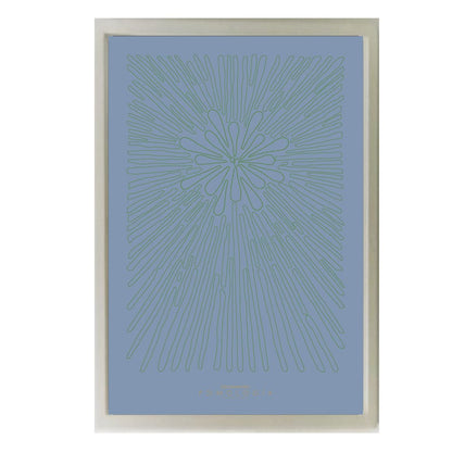 Poster Pomología Línea - Azul/Verde - OCHOINFINITO