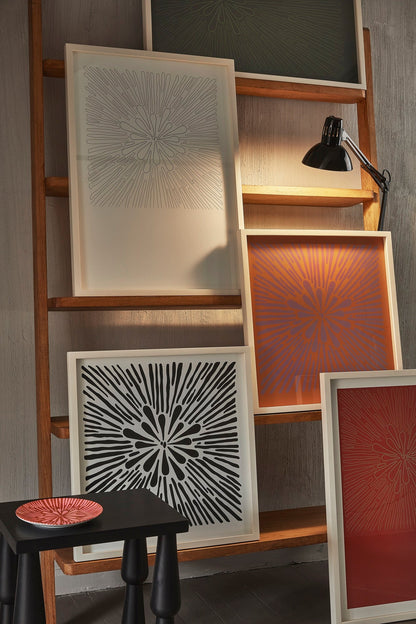 Poster Pomología Línea - Verde/Lavanda - OCHOINFINITO