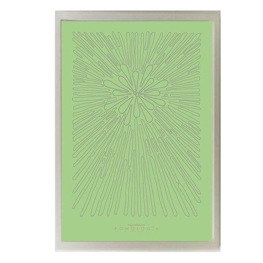 Poster Pomología Línea - Verde/Lavanda - OCHOINFINITO