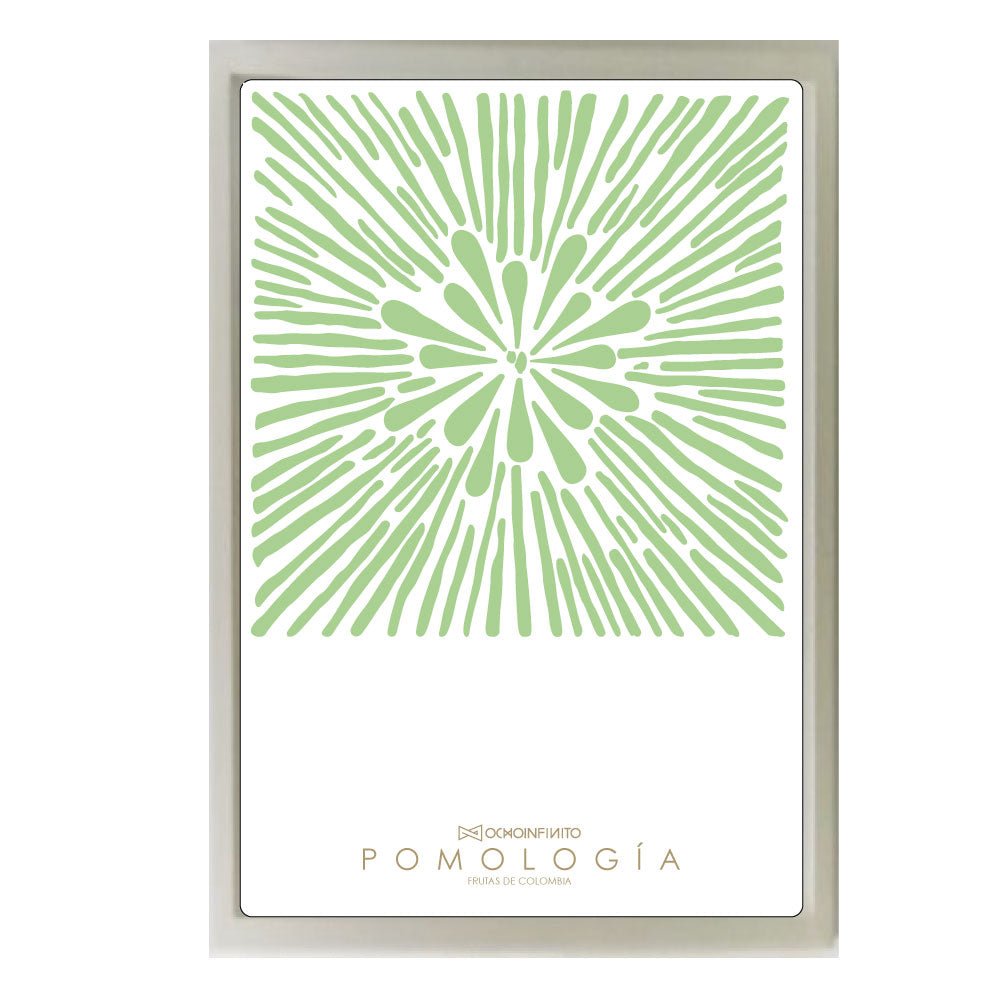 Poster Pomología Plano - Verde claro - OCHOINFINITO