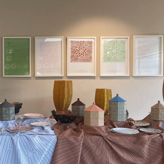 Poster Pomología Línea - Verde/Lavanda - OCHOINFINITO